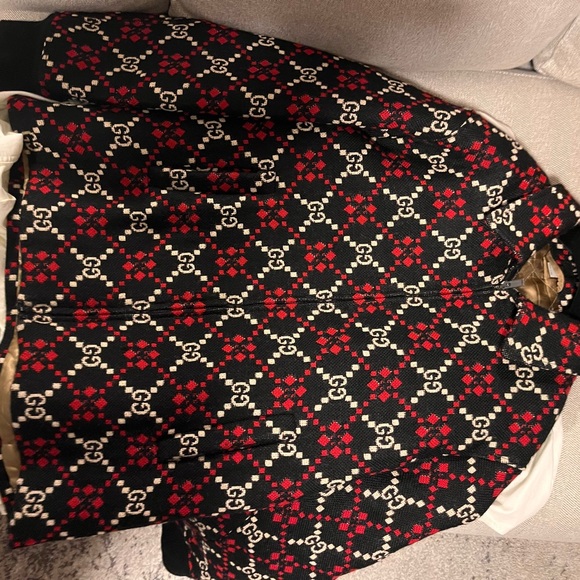 Gucci Macro GG Diamond Wool Jacket - Picture 5 of 6